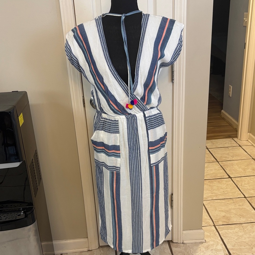 THML Multicolor Striped Midi Dress